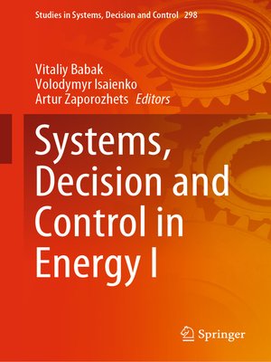 cover image of Systems, Decision and Control in Energy I
